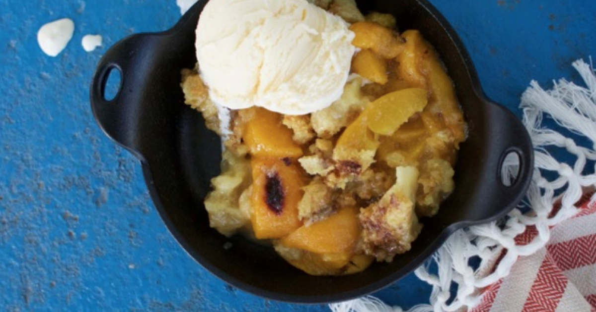 Lazy Peach Cobbler Lodge Cast Iron